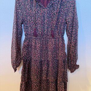 Purple Ruffled Blouse